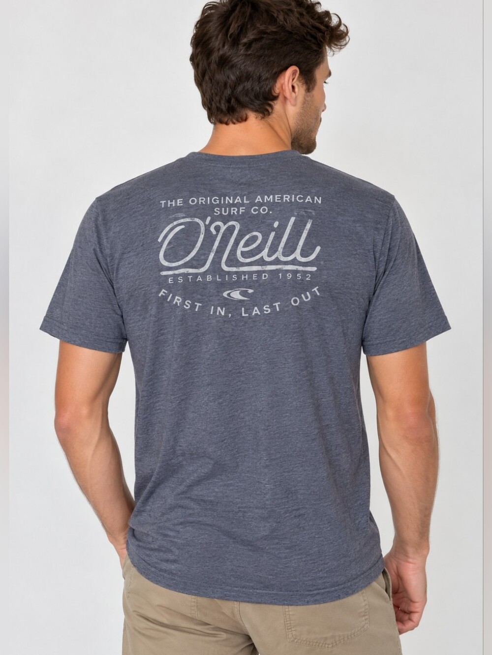 O'NEILL | Men’s Heather Gray Graphic Short-Sleeve T-Shirt Size M